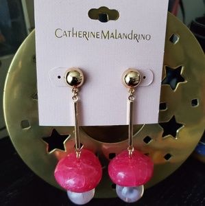 🌺CATHERINE MALANDRINO PNK/FUSCH DRIP EARRINGS🌺